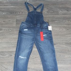 ❤️SOLD❤️ Distressed Overall Blue Jeans